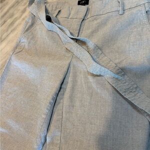 LOFT Soft Blue Linen Trousers